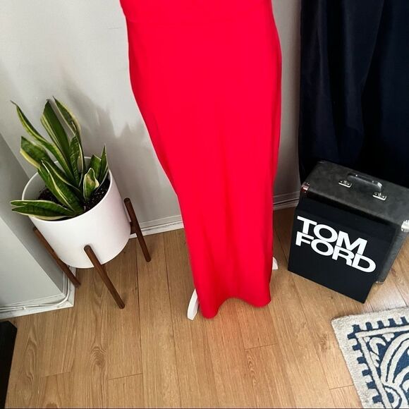 Taylor Midi Slip Midi Dress, Holiday/Christmas Party Dress, Red, Size 10, NWT - Picture 12 of 13